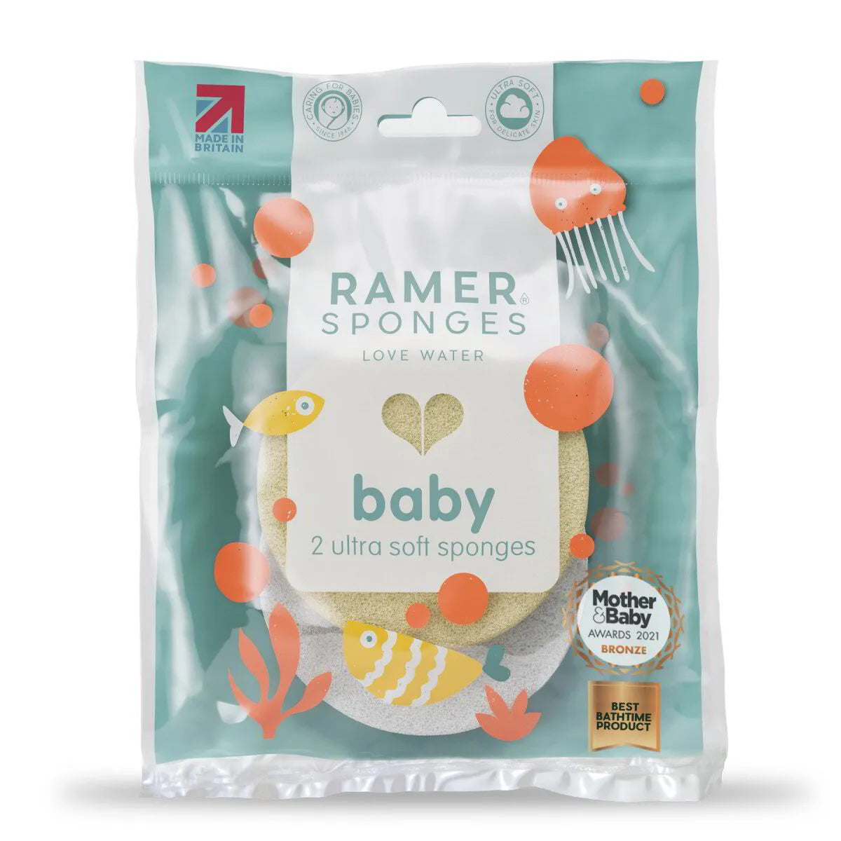 Ramer Ultra Soft Baby Sponges - 2 Pack
