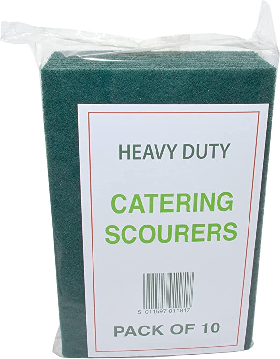 Heavy Duty Catering Scourers - 10 Pack