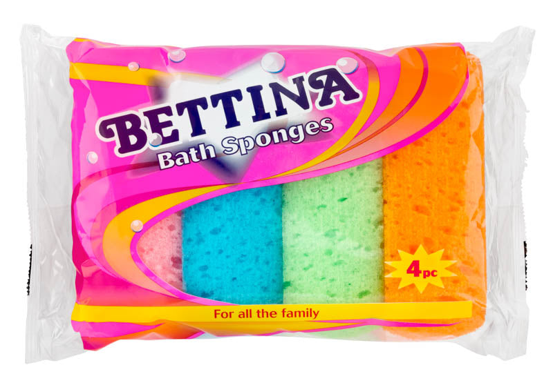 Bettina 4 Pack Bath Sponges