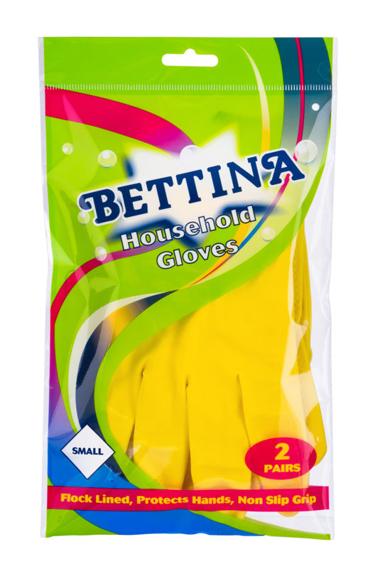 Bettina Household Gloves-2 Pair Pack-Size Choice Available: