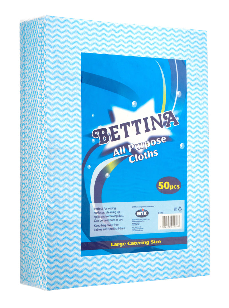 Bettina All Purpose Cloths - 50pc Pack - Catering Size - 350x450MM
