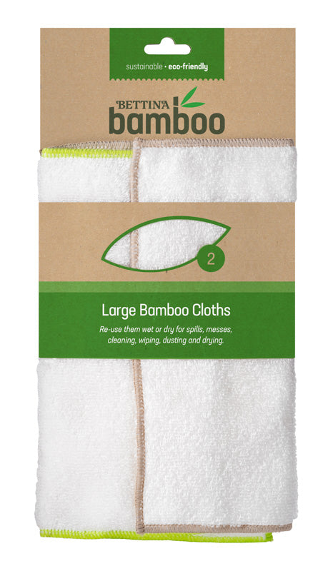 Bettina 2 Pc Large Bamboo Cloths - Size 30x27cm
