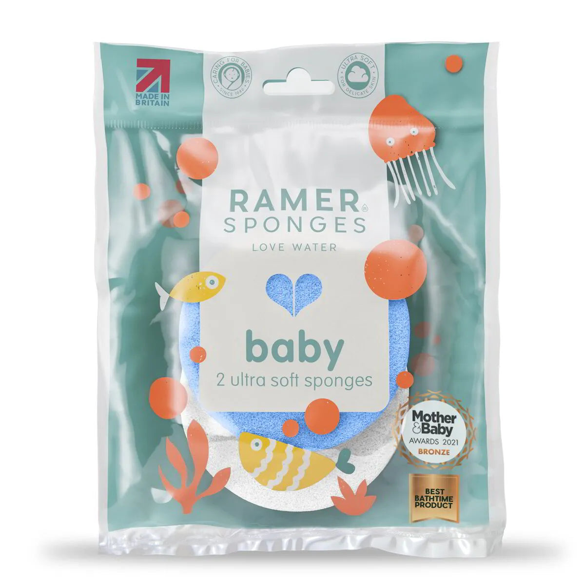 Ramer Ultra Soft Baby Sponges - 2 Pack