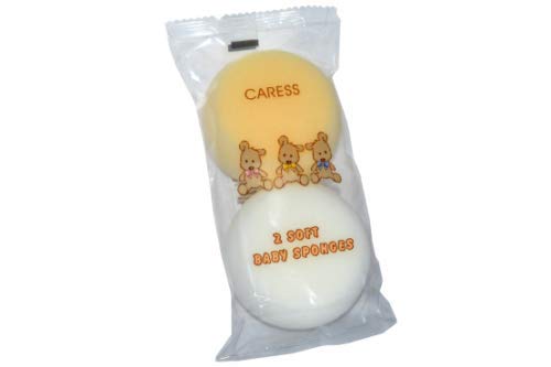 Caress 2 Pack Baby Sponges - 10 Packs