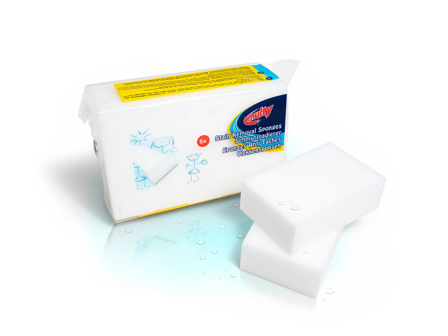 Multy Stain Removal Sponges - 5 Piece Pack