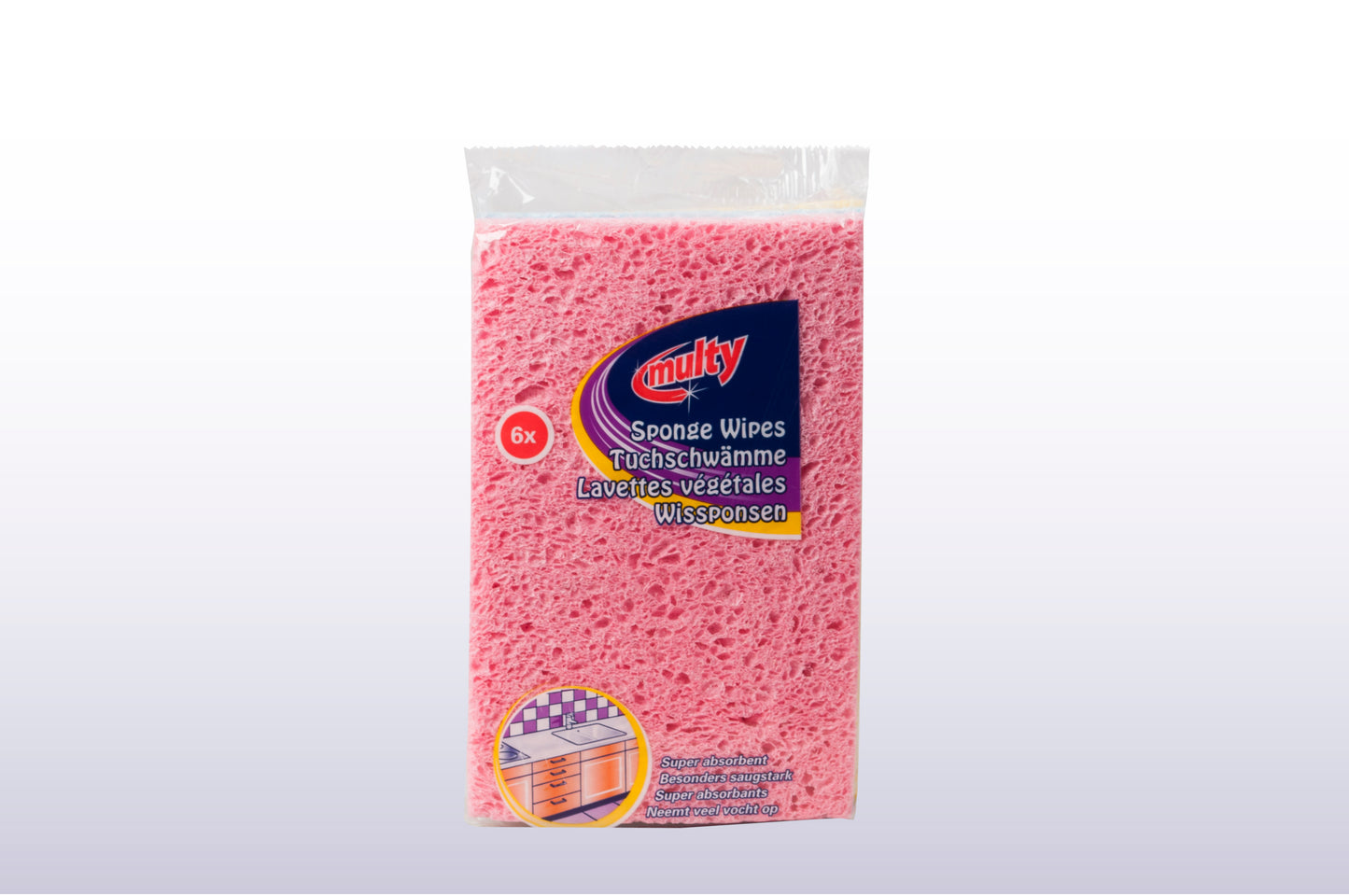 Multy Sponge Wipes - 6 Piece Pack