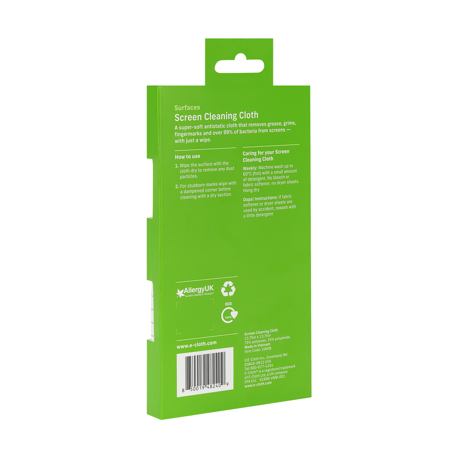 E-Cloth - Surfaces - Screen Cleaning Cloth