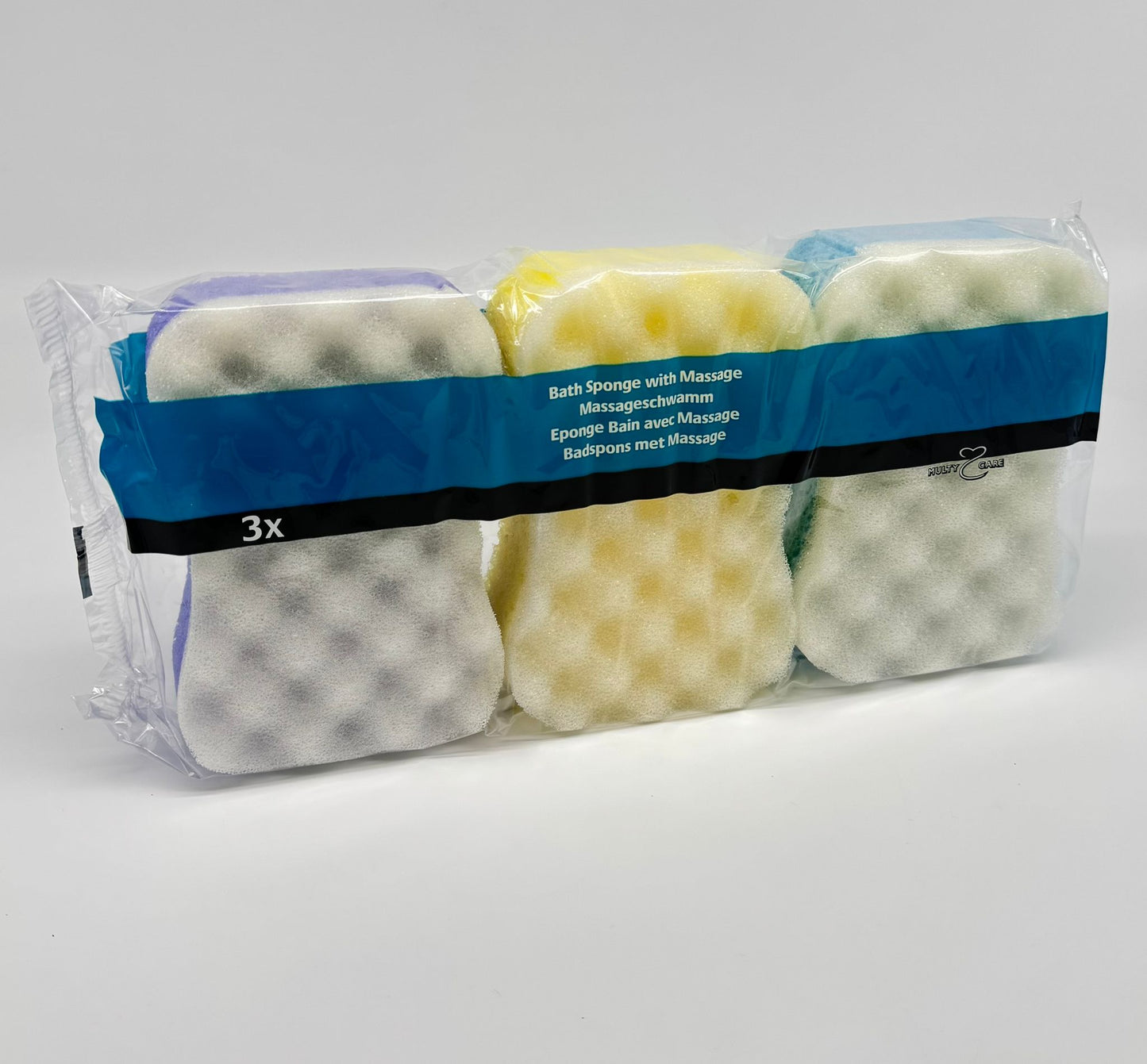 Multy 3 Pack Shaped Massage Sponges - 6 Packs