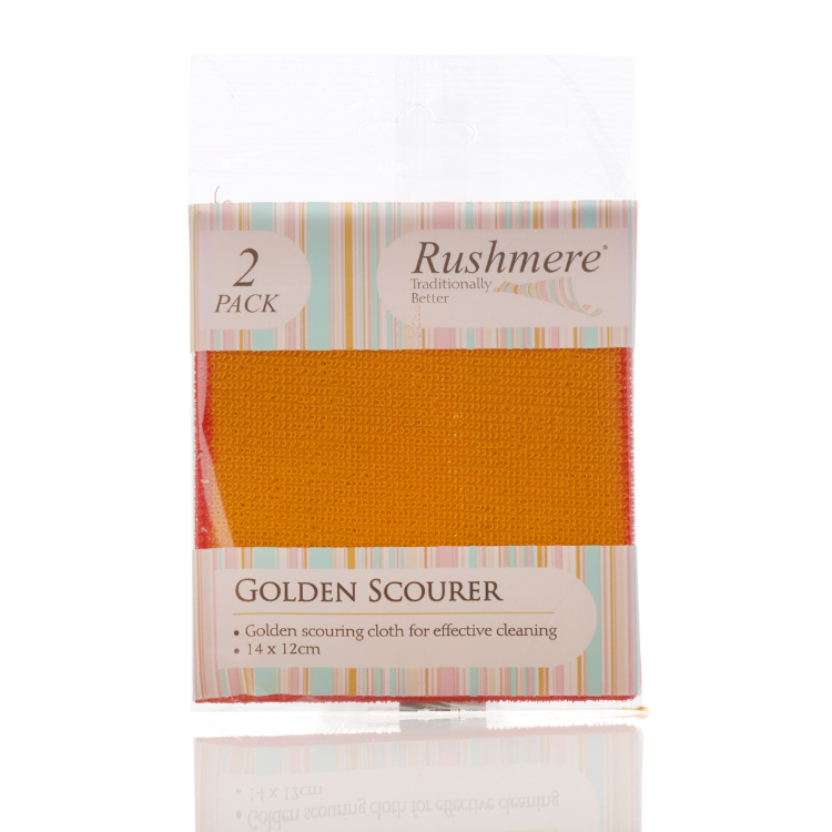Rushmere 2 Pack Golden Scourer - 14x12cm.