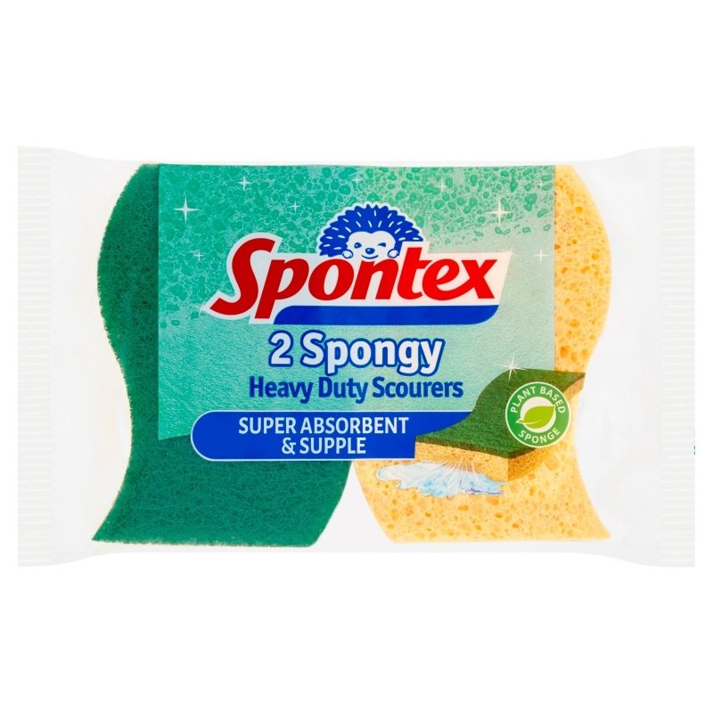 Spontex 2 Spongy Heavy Duty Scourers