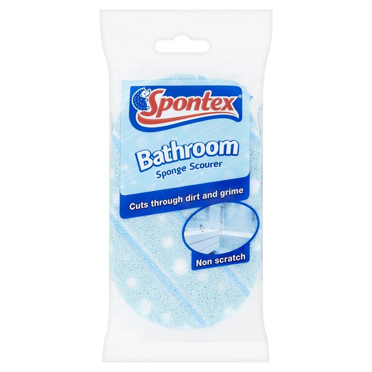 Spontex Non-Scratch Bathroom/Shower Sponge Scourer - Easy Grip.