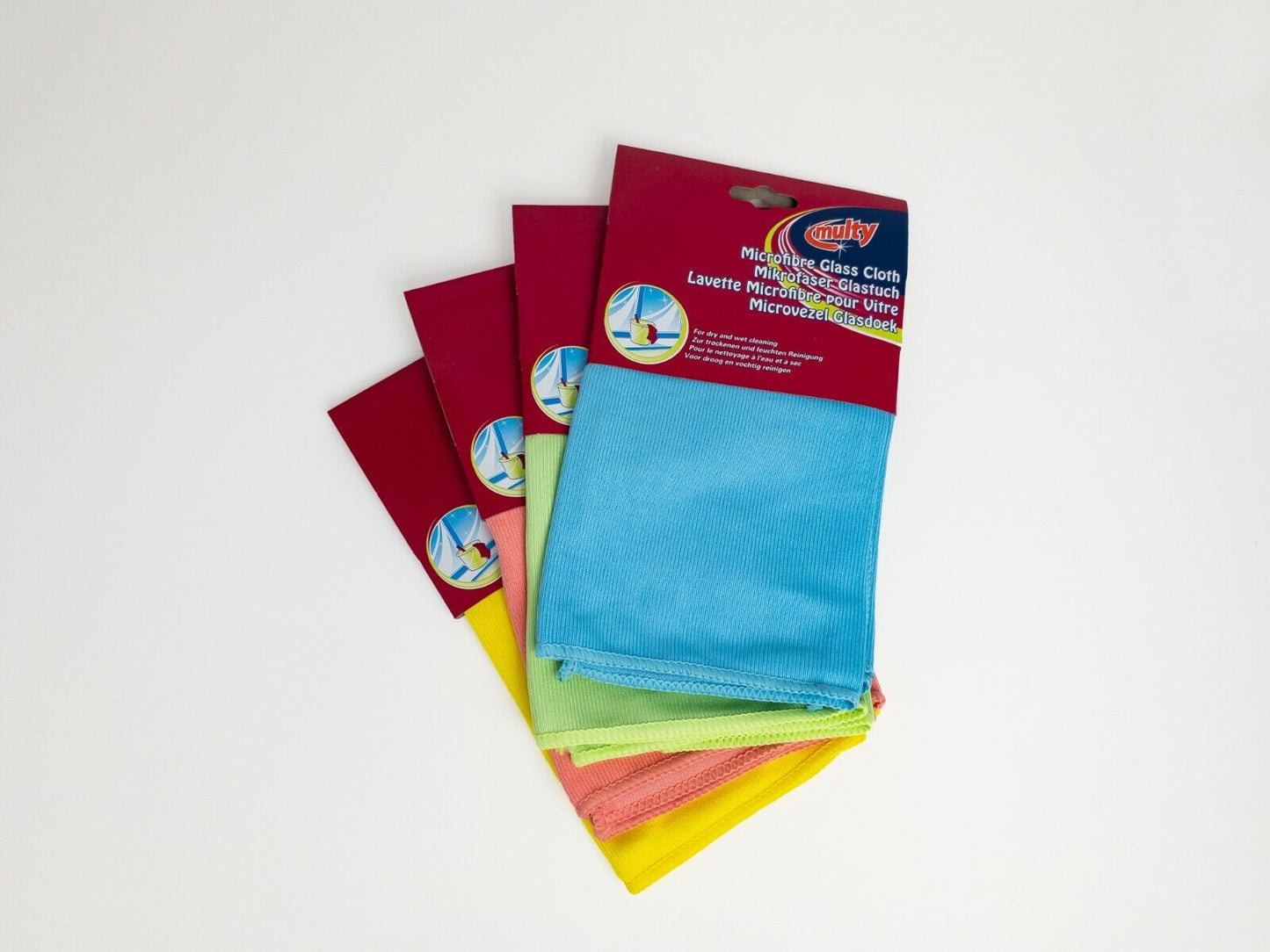 Multy Microfibre Glass Cloth - 40x40cm - For Dry And Wet Cleaning.