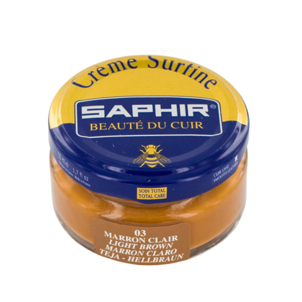 Saphir Beaute De Cuir - Creme Surfine - Shoe Cream - 50ml - Light Brown