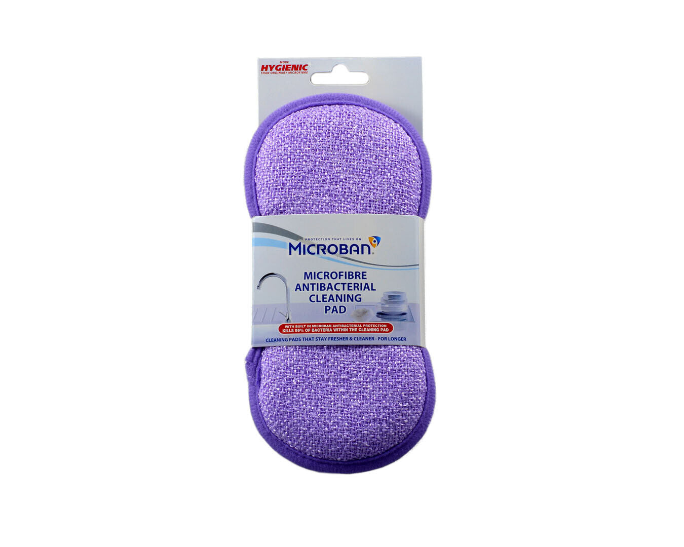 Microban Microfibre Antibacterial Cleaning Pad