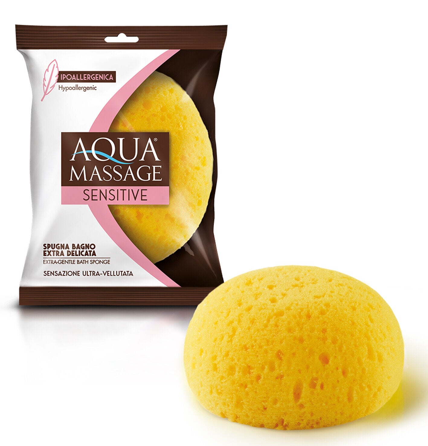 Aqua Massage Extra Gentle Domed Bath Sponge - Hypoallergenic - Case of 12