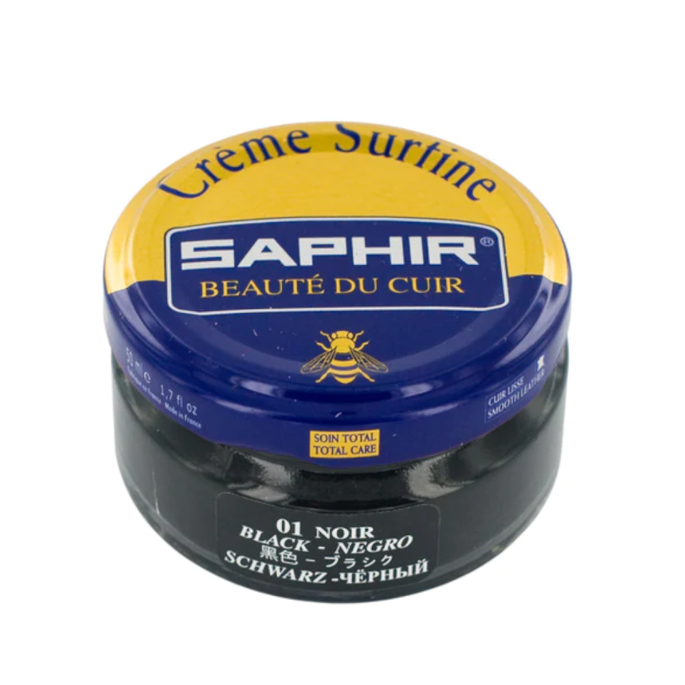 Saphir Beaute De Cuir - Creme Surfine - Shoe Cream - 50ml - Black