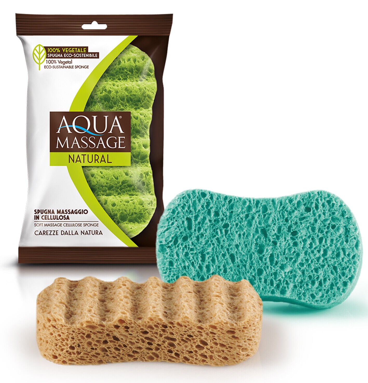 Aqua Massage Natural - Soft Massage Cellulose Sponge