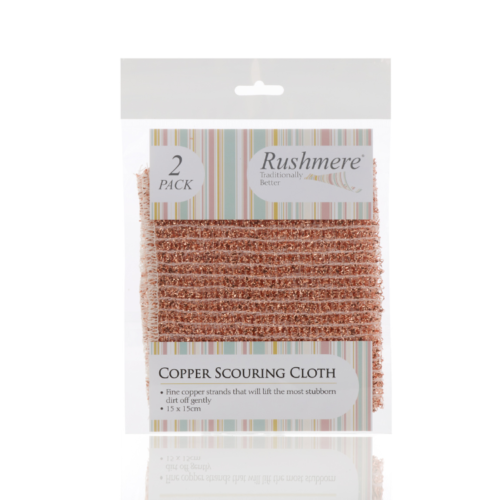 Rushmere 2 Pack Copper Scouring Cloth -15cmx15cm