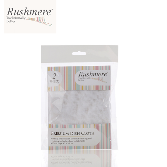 Rushmere 2 Pack Premium Dish Cloth - 40x38cm