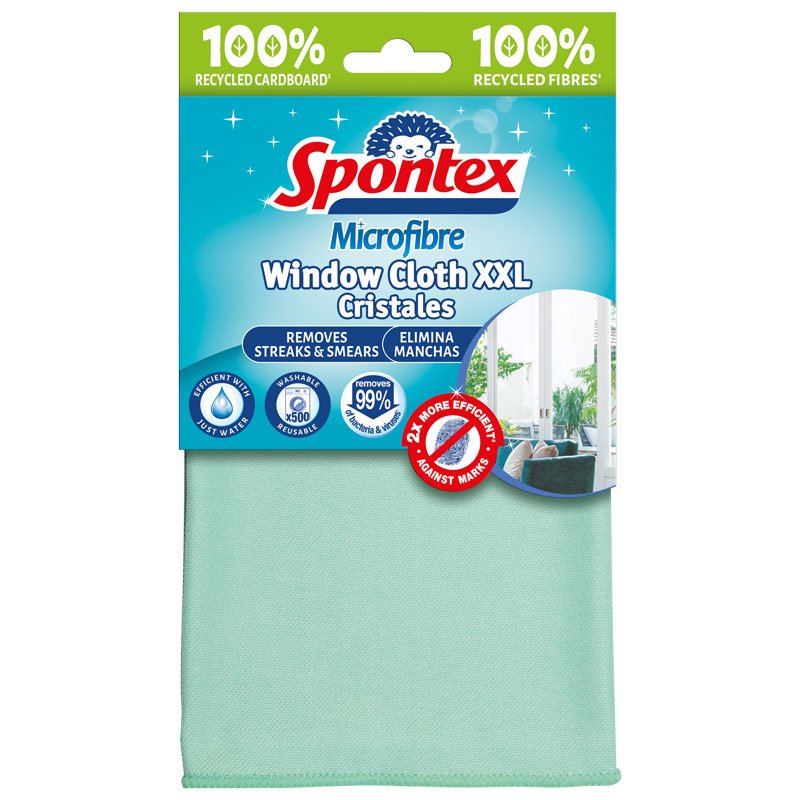 Window Cloth Edge Spontex Microfibre Window Cloth XXL - 40x50cm – Unit-12 Superstore