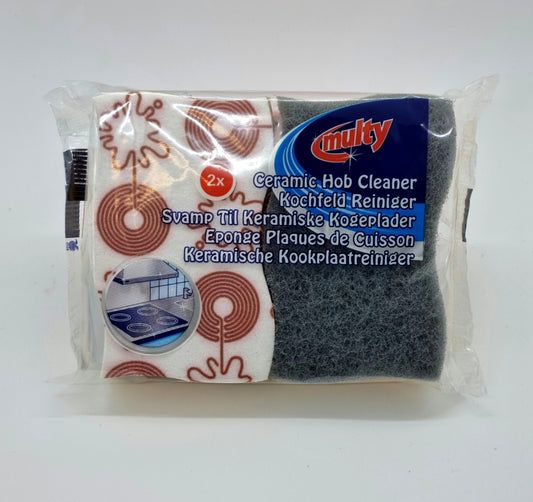 Multy 2 Pack Ceramic Hob Cleaner Sponges
