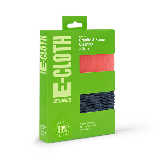E-Cloth - Surfaces - Granite & Stone Cleaning - 2 Cloth Pack