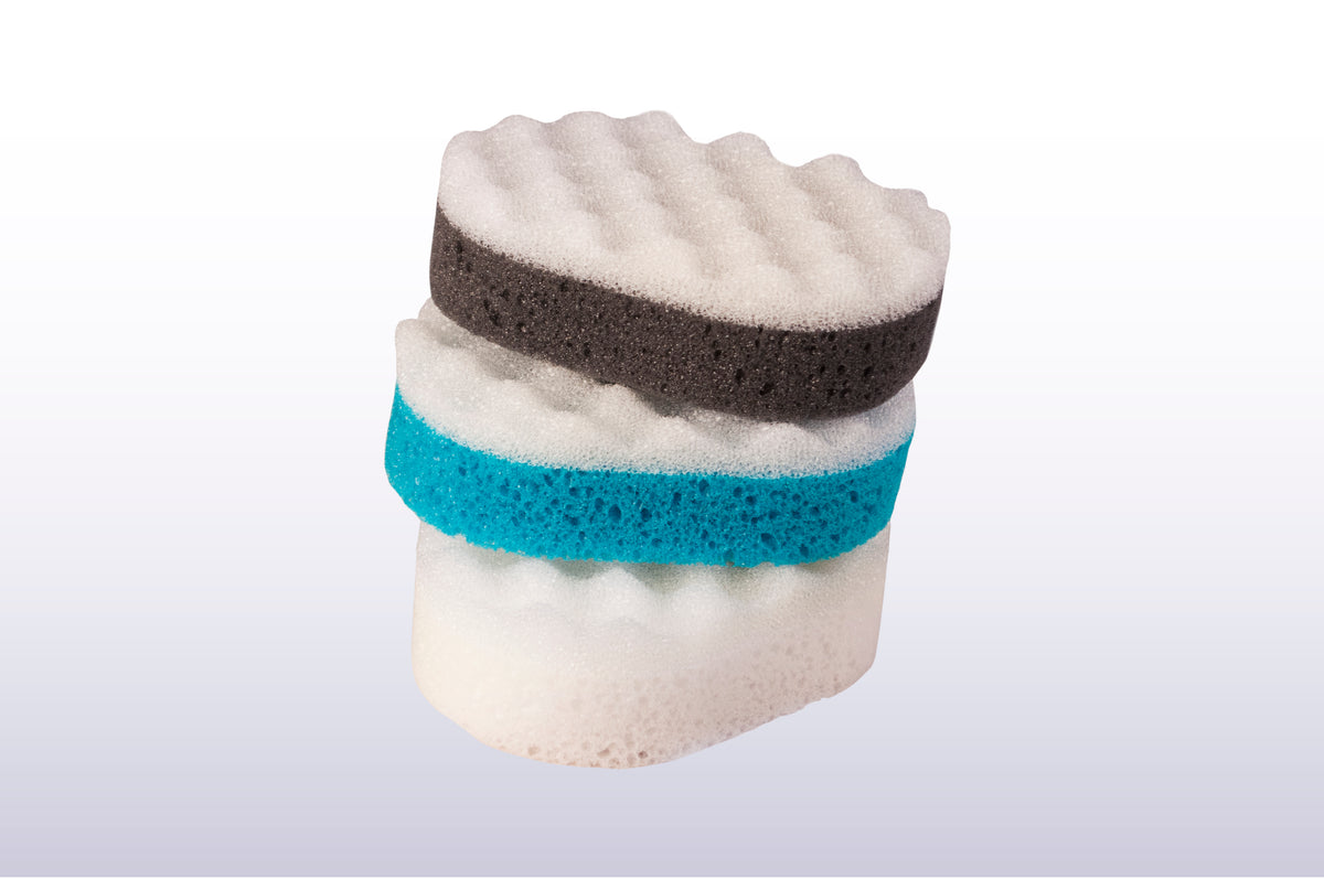 Sponge Unit Multy 3 Pack Oval Massage Sponges - 6 Packs – Unit-12 Superstore