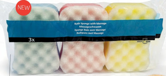 Multy 3 Pack Shaped Massage Sponges