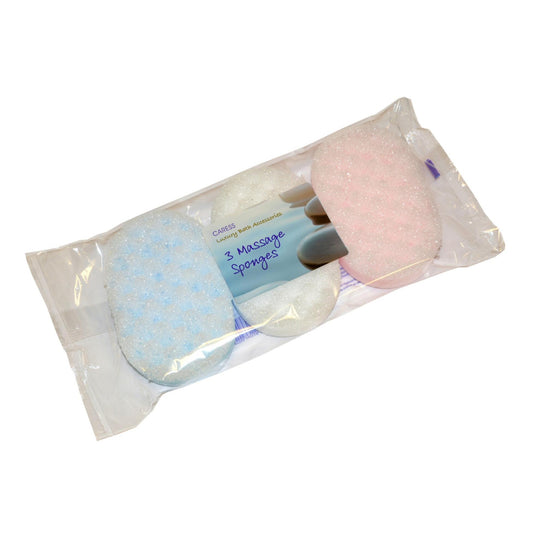 Caress 3 Pack Massage Sponges