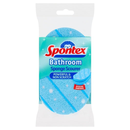 Case of 8 Spontex Non-Scratch Bathroom/Shower Sponge Scourer - Easy Grip