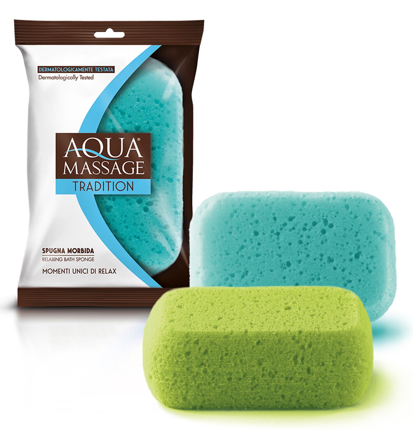 Aqua Massage Relaxing Bath Sponge - Dermatologically Tested.
